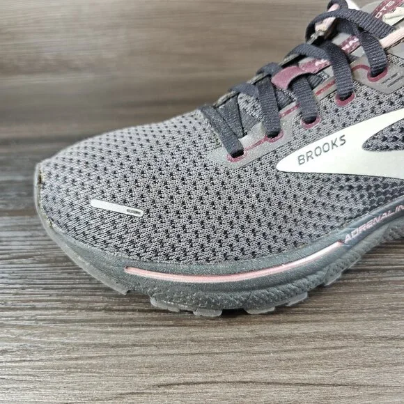 Brooks Adrenaline 22 GTS Rose Gray Shoes Sneakers 1203531B015 - Women's Size 10 - Picture 2 of 16